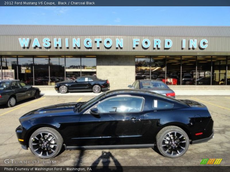 Black / Charcoal Black 2012 Ford Mustang V6 Coupe