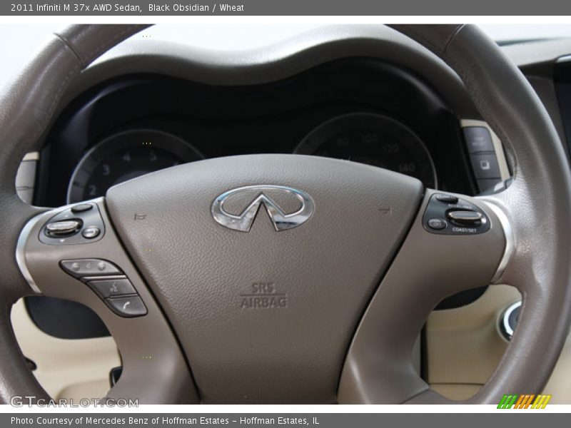 Black Obsidian / Wheat 2011 Infiniti M 37x AWD Sedan