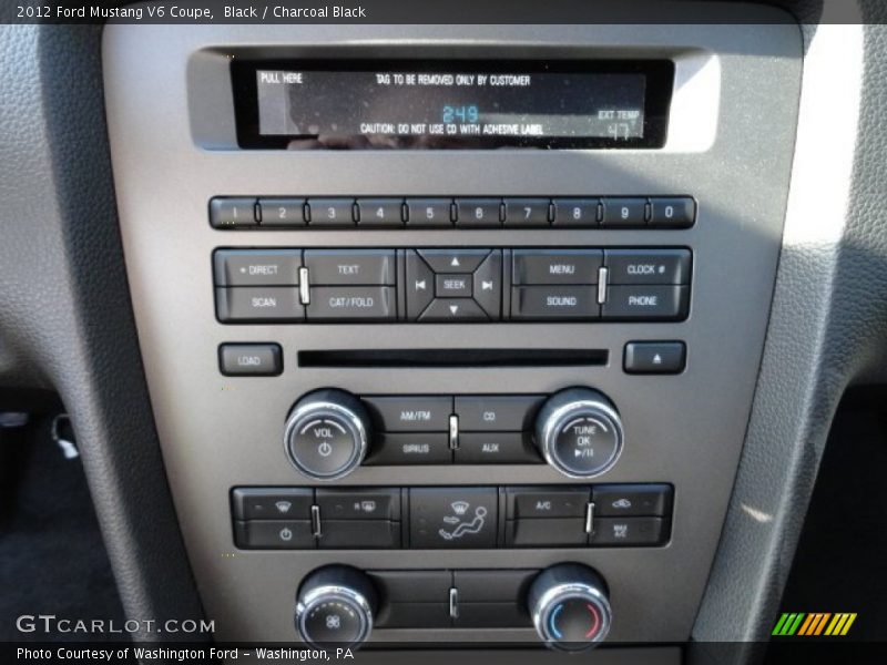 Black / Charcoal Black 2012 Ford Mustang V6 Coupe