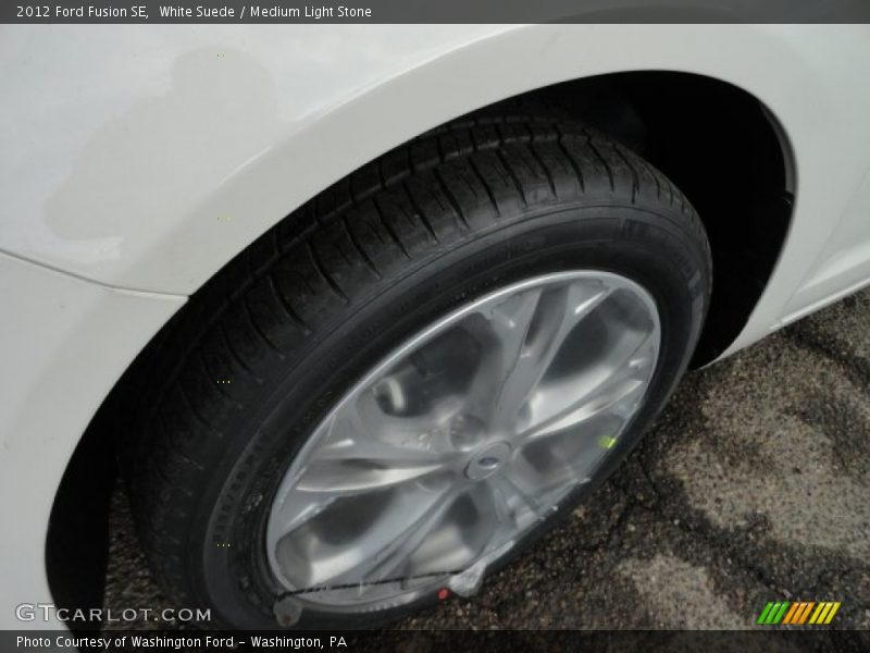 White Suede / Medium Light Stone 2012 Ford Fusion SE