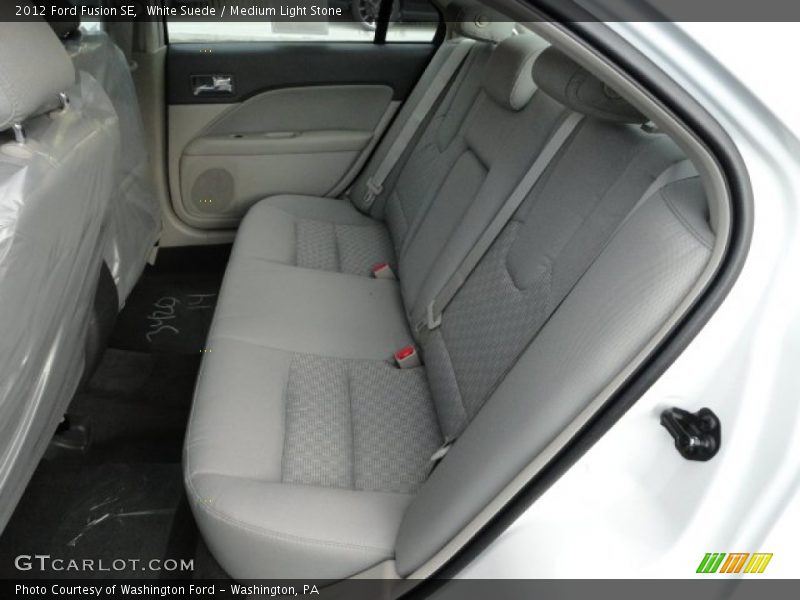 White Suede / Medium Light Stone 2012 Ford Fusion SE