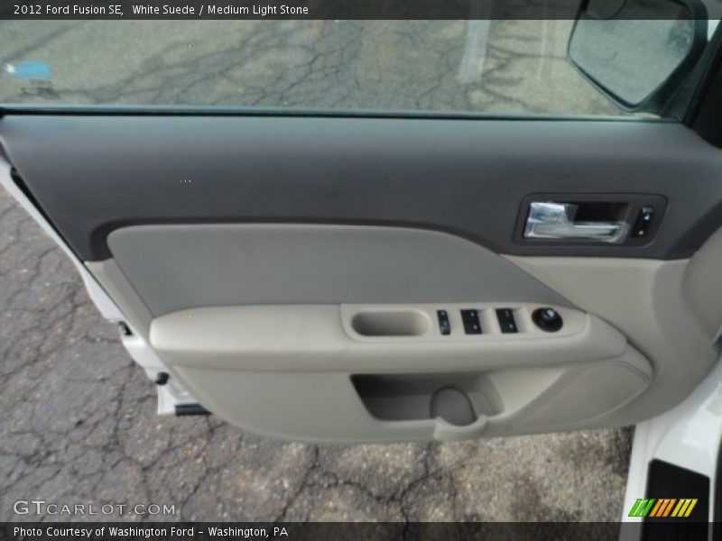 White Suede / Medium Light Stone 2012 Ford Fusion SE