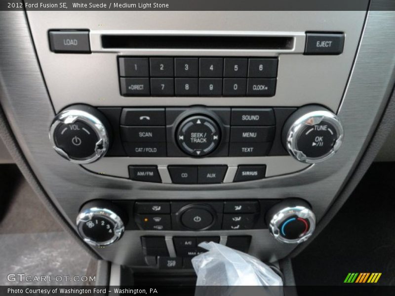 White Suede / Medium Light Stone 2012 Ford Fusion SE