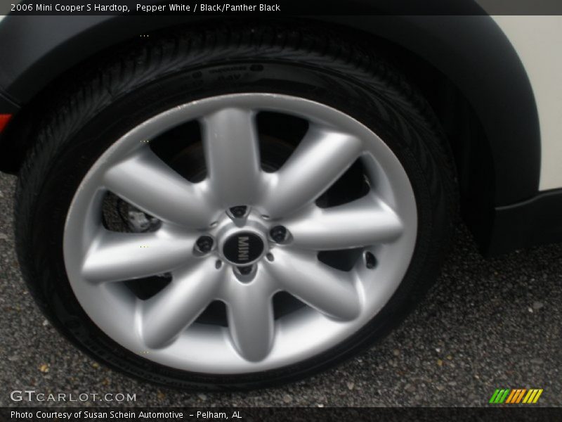 Pepper White / Black/Panther Black 2006 Mini Cooper S Hardtop
