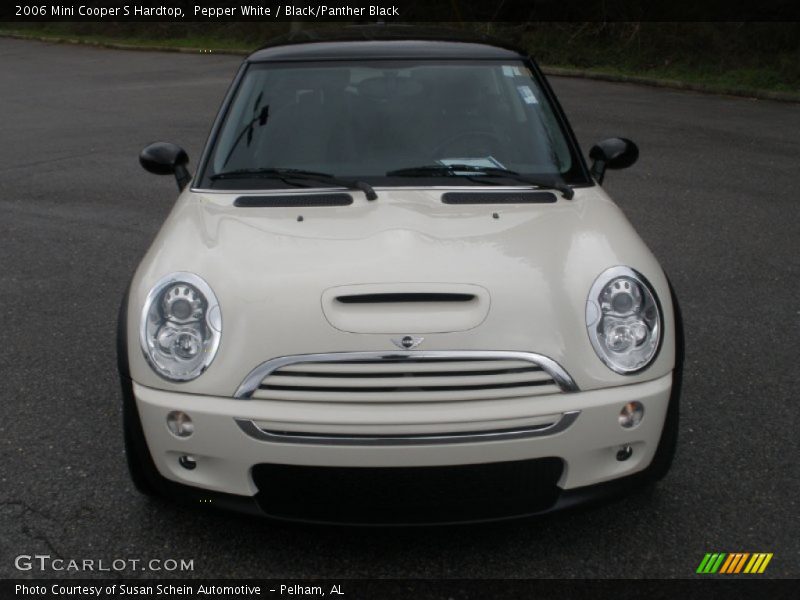 Pepper White / Black/Panther Black 2006 Mini Cooper S Hardtop