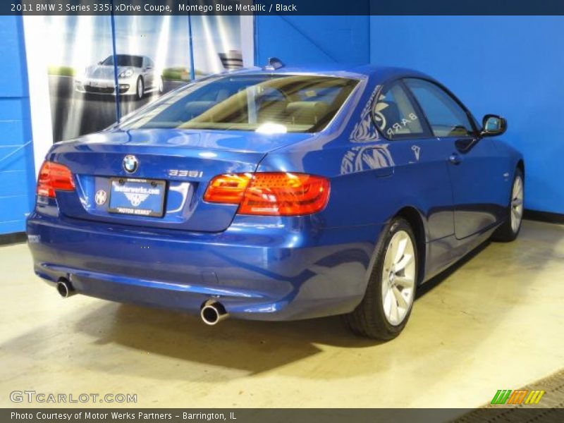 Montego Blue Metallic / Black 2011 BMW 3 Series 335i xDrive Coupe