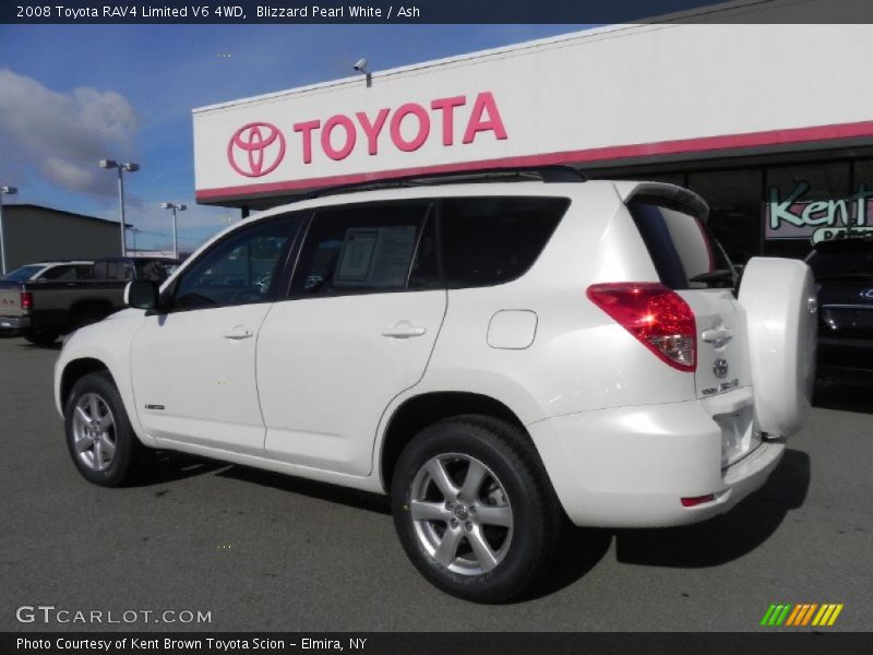 Blizzard Pearl White / Ash 2008 Toyota RAV4 Limited V6 4WD