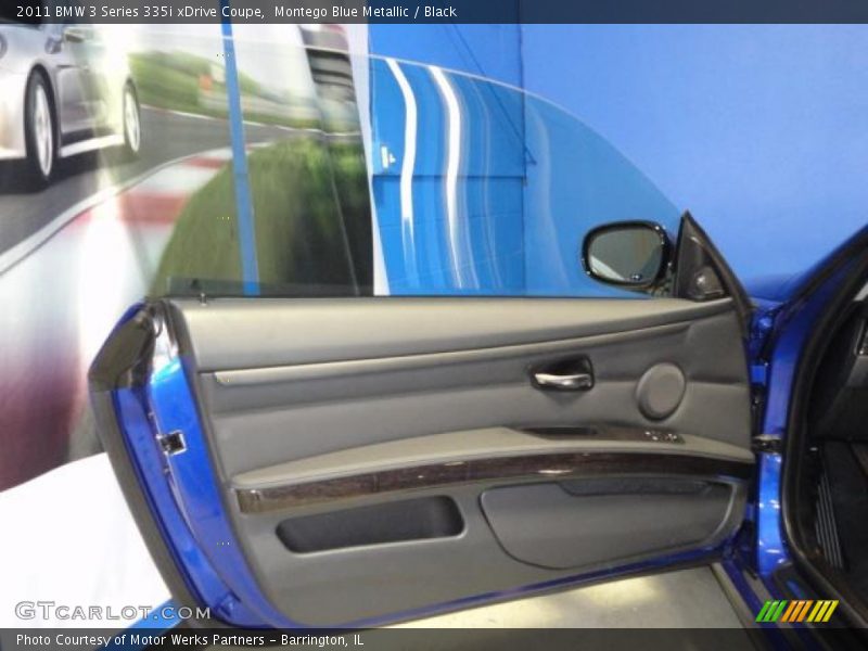Montego Blue Metallic / Black 2011 BMW 3 Series 335i xDrive Coupe