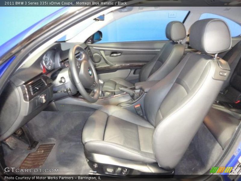 Montego Blue Metallic / Black 2011 BMW 3 Series 335i xDrive Coupe