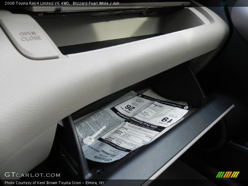 Blizzard Pearl White / Ash 2008 Toyota RAV4 Limited V6 4WD