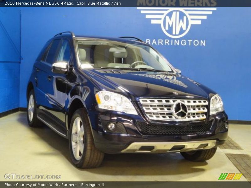 Capri Blue Metallic / Ash 2010 Mercedes-Benz ML 350 4Matic