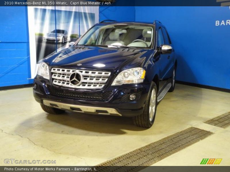 Capri Blue Metallic / Ash 2010 Mercedes-Benz ML 350 4Matic