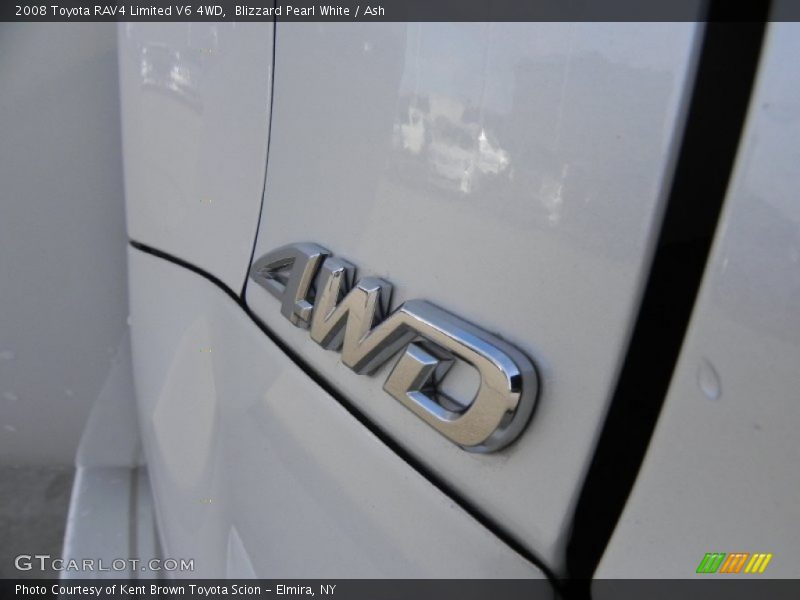 Blizzard Pearl White / Ash 2008 Toyota RAV4 Limited V6 4WD