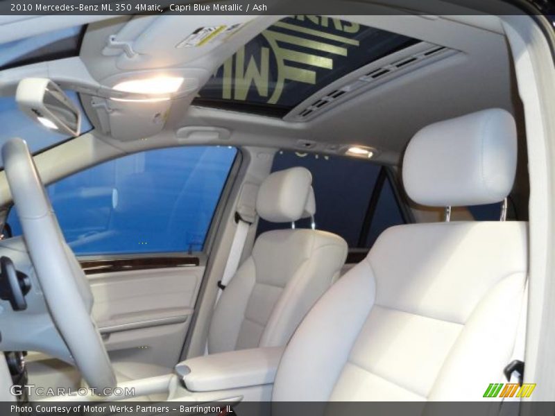 Capri Blue Metallic / Ash 2010 Mercedes-Benz ML 350 4Matic