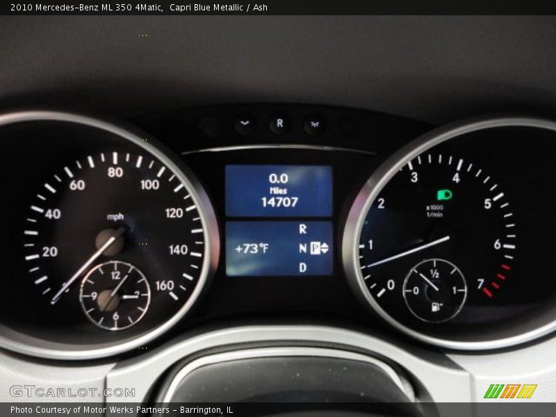 Capri Blue Metallic / Ash 2010 Mercedes-Benz ML 350 4Matic