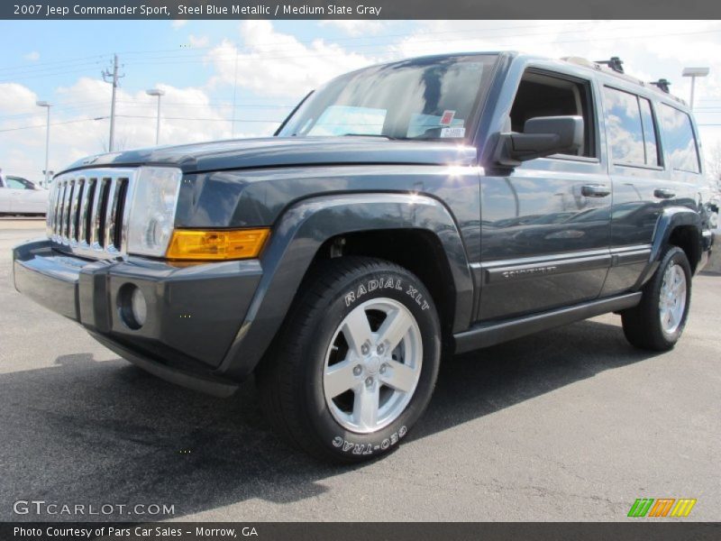 Steel Blue Metallic / Medium Slate Gray 2007 Jeep Commander Sport
