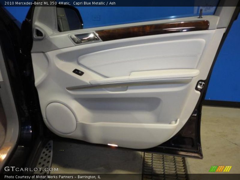 Capri Blue Metallic / Ash 2010 Mercedes-Benz ML 350 4Matic