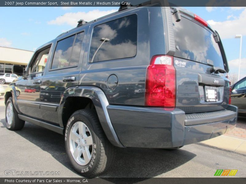 Steel Blue Metallic / Medium Slate Gray 2007 Jeep Commander Sport
