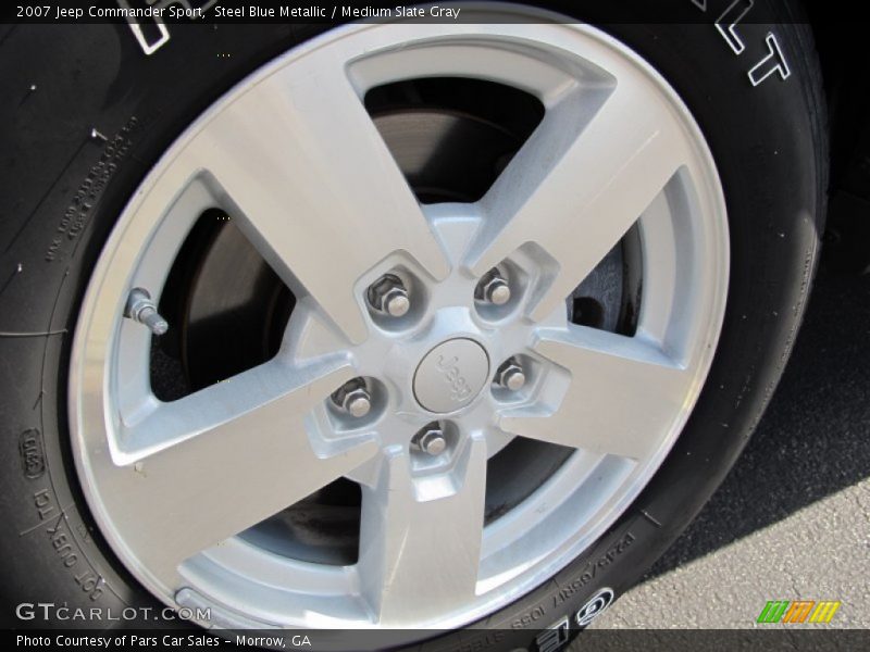 Steel Blue Metallic / Medium Slate Gray 2007 Jeep Commander Sport