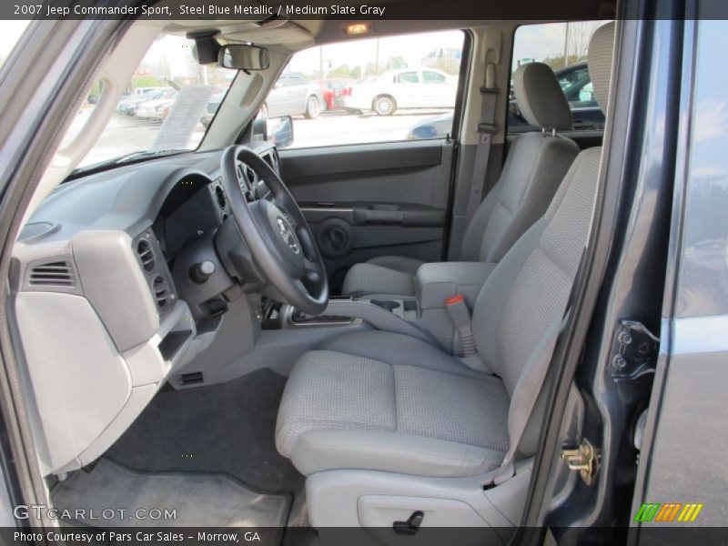 Steel Blue Metallic / Medium Slate Gray 2007 Jeep Commander Sport