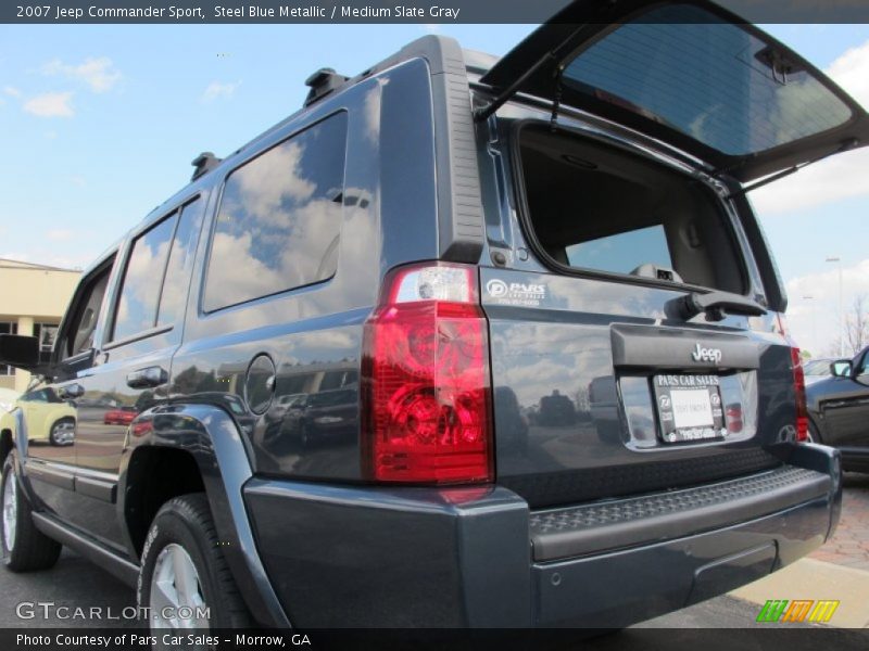 Steel Blue Metallic / Medium Slate Gray 2007 Jeep Commander Sport