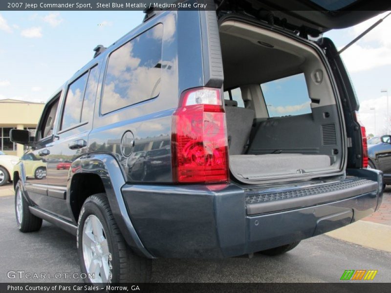 Steel Blue Metallic / Medium Slate Gray 2007 Jeep Commander Sport