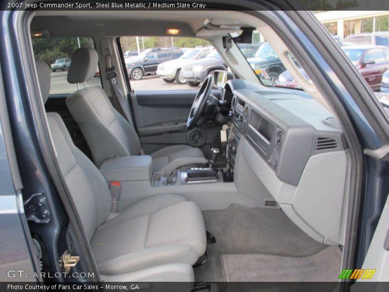 Steel Blue Metallic / Medium Slate Gray 2007 Jeep Commander Sport
