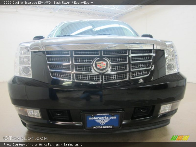 Black Raven / Ebony/Ebony 2009 Cadillac Escalade ESV AWD