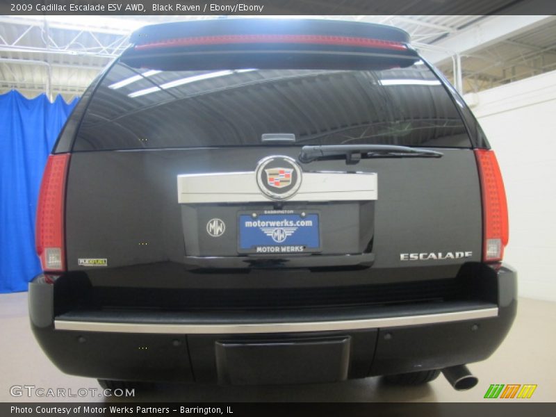 Black Raven / Ebony/Ebony 2009 Cadillac Escalade ESV AWD