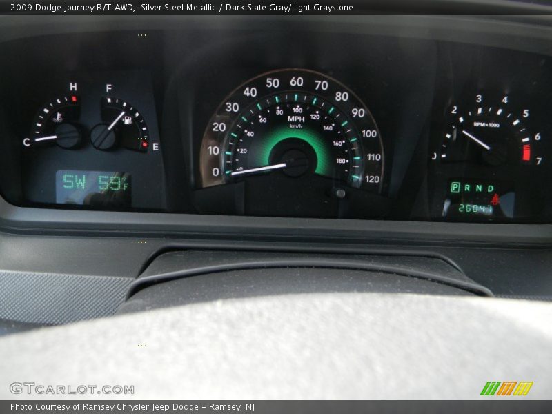 Silver Steel Metallic / Dark Slate Gray/Light Graystone 2009 Dodge Journey R/T AWD