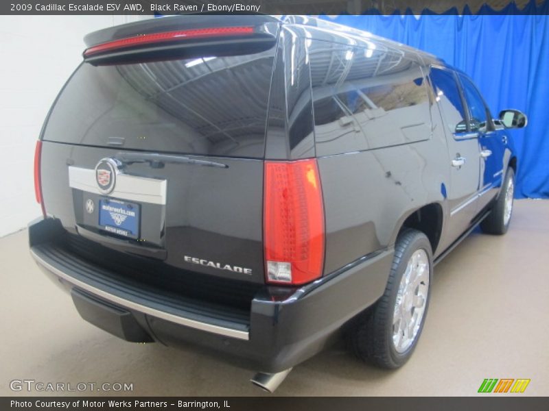 Black Raven / Ebony/Ebony 2009 Cadillac Escalade ESV AWD