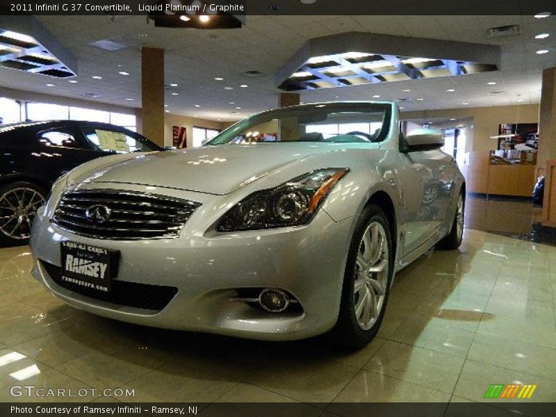 Liquid Platinum / Graphite 2011 Infiniti G 37 Convertible
