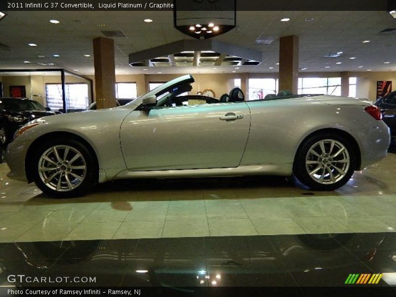 Liquid Platinum / Graphite 2011 Infiniti G 37 Convertible