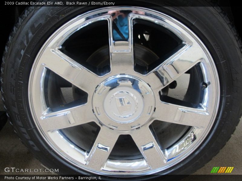 Black Raven / Ebony/Ebony 2009 Cadillac Escalade ESV AWD