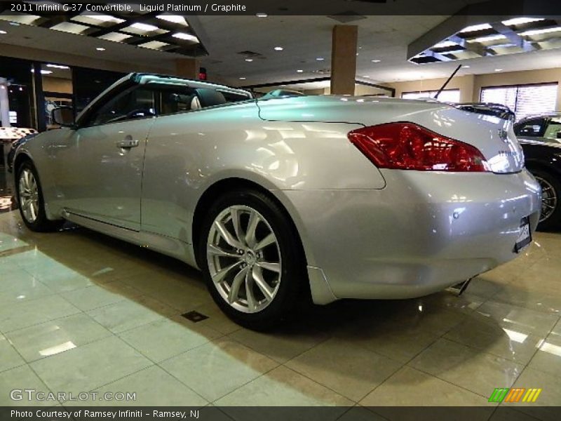 Liquid Platinum / Graphite 2011 Infiniti G 37 Convertible