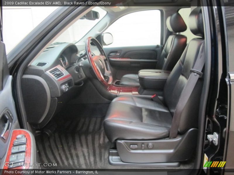 Black Raven / Ebony/Ebony 2009 Cadillac Escalade ESV AWD