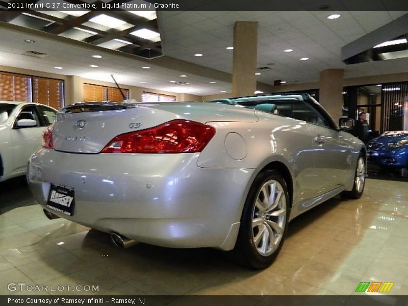 Liquid Platinum / Graphite 2011 Infiniti G 37 Convertible
