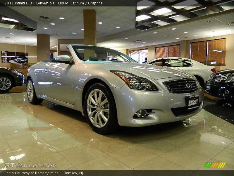 Liquid Platinum / Graphite 2011 Infiniti G 37 Convertible