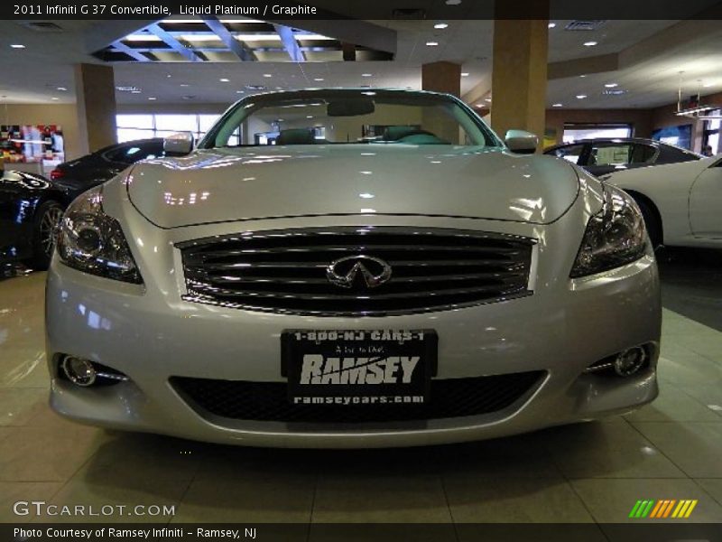Liquid Platinum / Graphite 2011 Infiniti G 37 Convertible