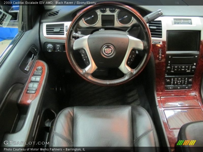 Black Raven / Ebony/Ebony 2009 Cadillac Escalade ESV AWD