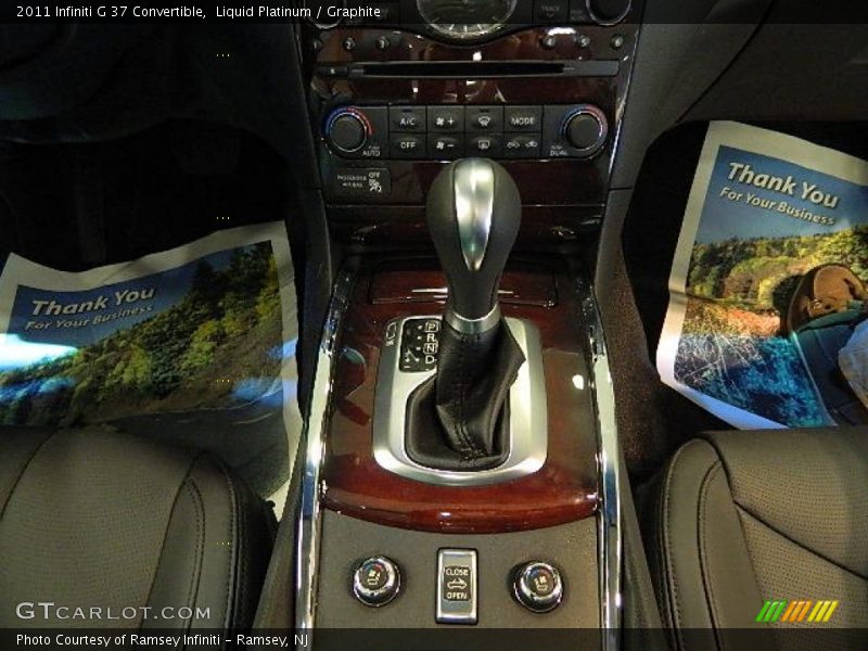Liquid Platinum / Graphite 2011 Infiniti G 37 Convertible
