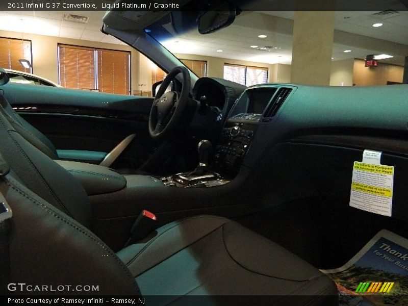 Liquid Platinum / Graphite 2011 Infiniti G 37 Convertible