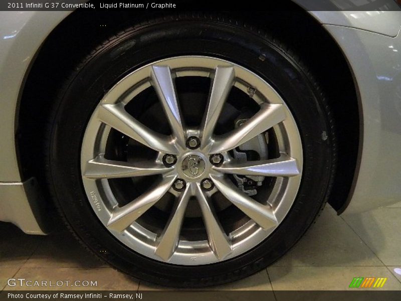 Liquid Platinum / Graphite 2011 Infiniti G 37 Convertible