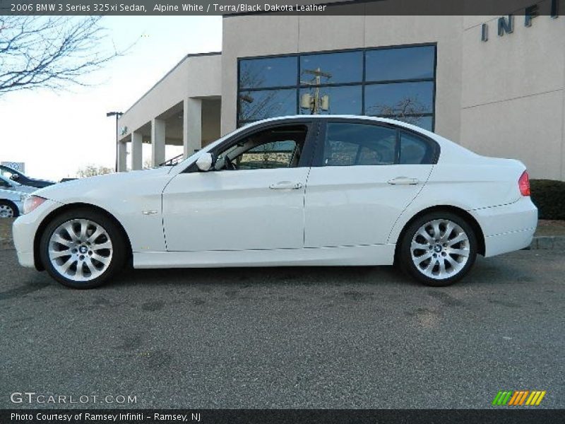 Alpine White / Terra/Black Dakota Leather 2006 BMW 3 Series 325xi Sedan