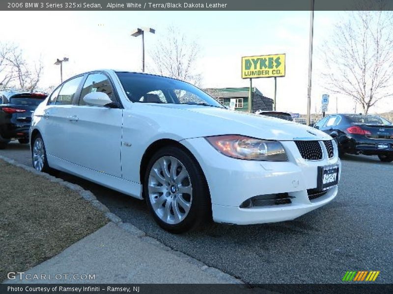 Alpine White / Terra/Black Dakota Leather 2006 BMW 3 Series 325xi Sedan
