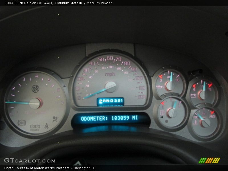 Platinum Metallic / Medium Pewter 2004 Buick Rainier CXL AWD