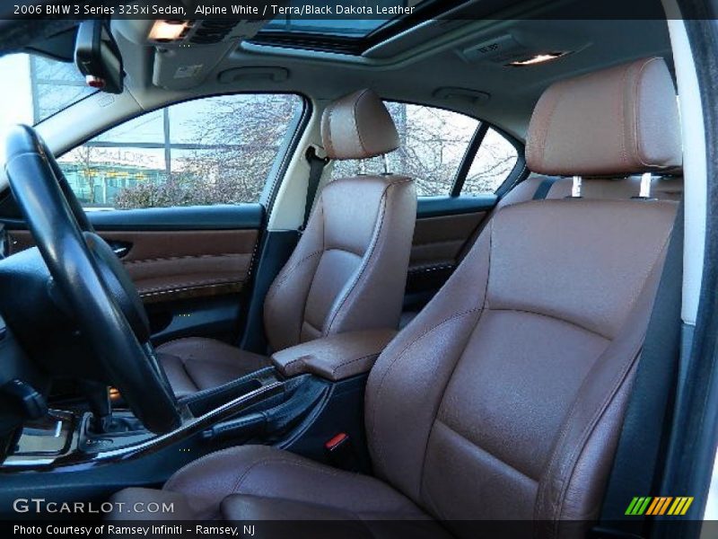 Alpine White / Terra/Black Dakota Leather 2006 BMW 3 Series 325xi Sedan