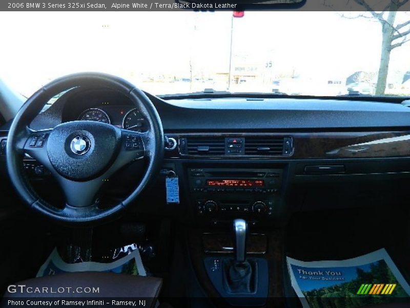 Alpine White / Terra/Black Dakota Leather 2006 BMW 3 Series 325xi Sedan