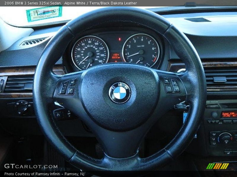Alpine White / Terra/Black Dakota Leather 2006 BMW 3 Series 325xi Sedan