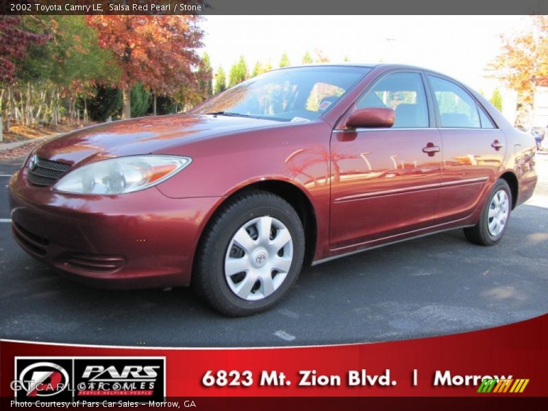 Salsa Red Pearl / Stone 2002 Toyota Camry LE